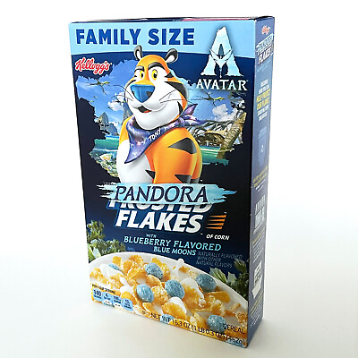 #ad #ad Rare New Kellogg#x27;s Pandora Frosted Flakes Family Size Cereal Avatar 2 Tony Tiger $14.99