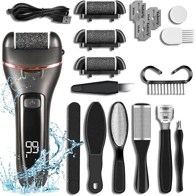 #ad Electric Callus Remover Foot Sander Rough Feet Rechargeable Dead Skin Tools Kit $16.99