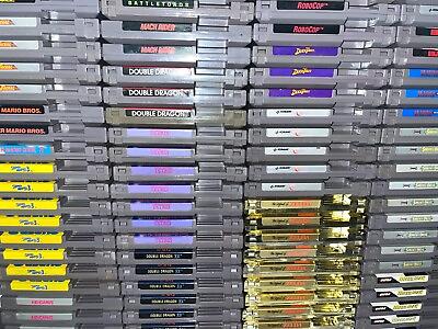 Nintendo Nes Original OEM Authentic *Pick Your Game* Cart Only Cleaned Tested ** $18.99