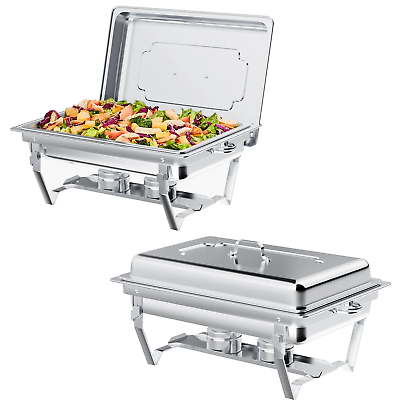 #ad Chafing Dish Buffet Set 2 Pack TINANA 8QT Stainless Steel Chafing Dishes for Bu $126.44