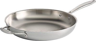 #ad Tramontina Fry Pan Stainless Steel Induction Ready Tri Ply Clad 12quot; $63.99