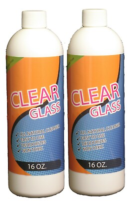 #ad Clear Glass:ALL NATURAL CLEANER for pipesglasswarejewelry more 2 16oz Btls. $14.20