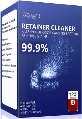 #ad Retainer Cleaning Tablets 120 Tablets 4 Months Supply Mouth Guard Cleaner R $19.07