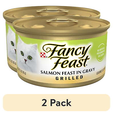 #ad 2 pack PurinaGravy Wet Cat Food for Adult Cats High Protein Soft Salmon $35.85