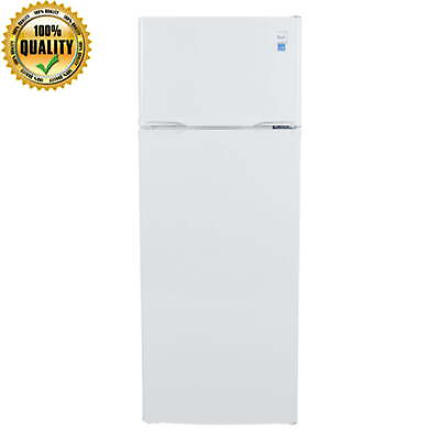 #ad 7.3 Cu Ft Top Freezer Refrigerator Removable Shelves Reversible Door White 21 In $239.40