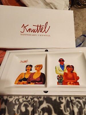 #ad G.KNUTTEL PARTY DISH NEW IN ORIGINAL BOX 14.5quot;×7quot; $22.00