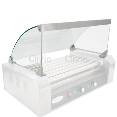 Clivia Glass Sneeze Cover for 9 Roller Hot Dog Grill Cooker Machine Roller Lid $63.99