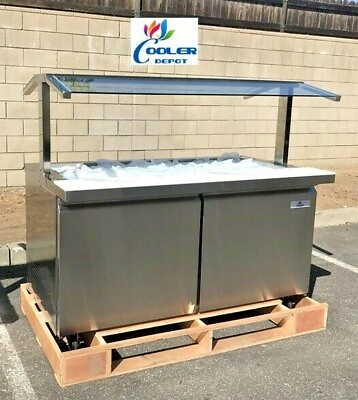NEW 60quot; Commercial Cold Table Refrigerator Cooler Buffet Salad Bar Fruit NSF UL $4965.87