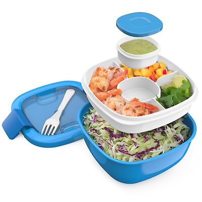 #ad Bentgo® All in One Salad Container Large Salad Bowl Bento Box Tray Leak P... $22.19