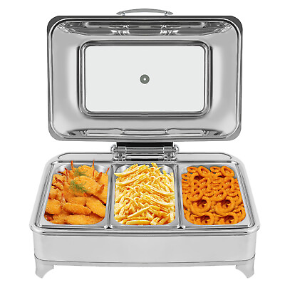 Commercial Buffet Server Tray Food Warmers Countertop 9L Adjustable Temperature $180.00