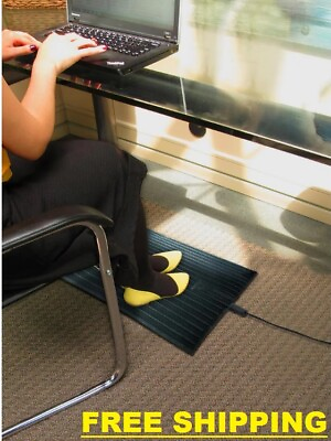 Electric Foot Warmer Mat 14 X 21 Keep Feet Warm Office Space Heater $62.73