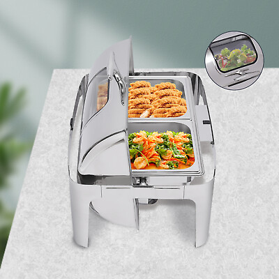9L Buffet Food Roll Top Chafing Dish Servers amp; Warmers Commercial Food Warmer $196.00
