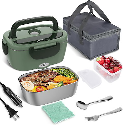 #ad Food Warmer Lunch Box Portable Heated Lunchbox Safe Material amp; Easy To Clean $25.60