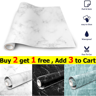 Marble Contact Paper Oil proof Waterproof Wallpaper Kitchen Countertop Bathroom $11.95