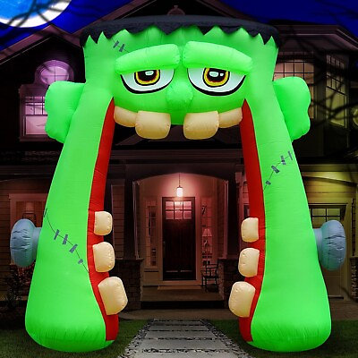 #ad Halloween Monster Mouth Archway Airblown Inflatable Decor Light Lawn Holiday NEW $248.99