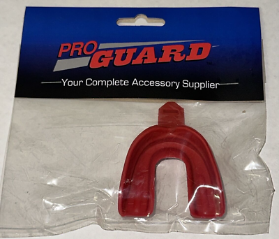 #ad Proguard Sports Adult Mouth Guard Football Hockey Lacrosse STRAPLESS RED $7.49