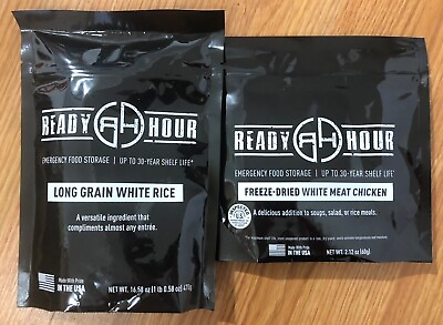 #ad Freeze Dried CHICKEN amp; RICE DINNER KIT by Ready Hour Emergency Long Term Food $22.50