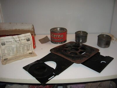 Vintage Sterno Cook Stove #33 Stove With Directions Original Box gw $11.99