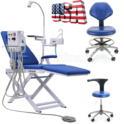 #ad #ad Portable Dental Mobile Foldable Chair Turbine Unit 4Hole Dentist Mobile Chair $454.46