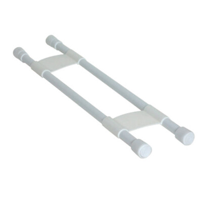 #ad Camco 44073 Spring Loaded White Double Refrigerator Bar $19.62
