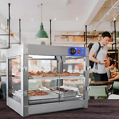 #ad Food Warmer Display 110V Portable Restaurant Heated Cabinet for Pizza Hamburger $209.15