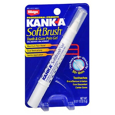 #ad Kank A Soft Brush Tooth Mouth Pain Gel Professional Strength 0.07 oz By Kank A $10.94