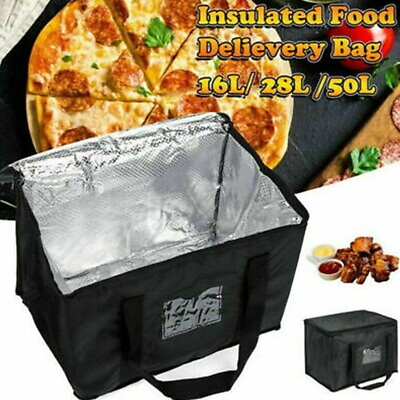Large Food Delivery Insulated Bags Pizza Takeaway Thermal Warm Cold Bag Ruck Hot $13.69
