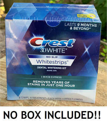 #ad CREST 3D 1 HOUR EXPRESS NO SLIP Whitestrips White Strips Teeth Whitening NO BOX $19.99