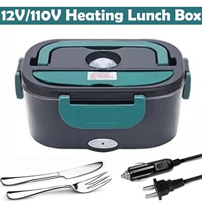 #ad 40w Hot Bento Self Heated Lunch Box And Electric Food Warmer Container 12 110V $44.63