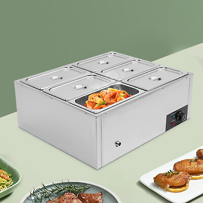 #ad 850W Electric Food Warmer Commercial Buffet Food Warmer Kitchen Food Container $170.05