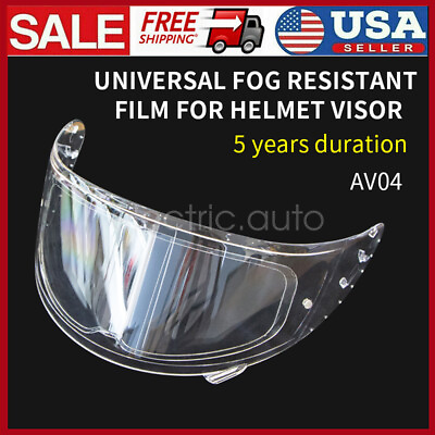 #ad #ad Motorcycle Rainproof Anti fog Patch Visor Lens Universal Helmet Film Transparent $7.99