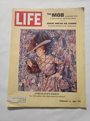#ad #ad 1969 February 14 LIFE MAGAZINE Streisand#x27;s Dolly Great Artic Oil Strike BM23 $16.79