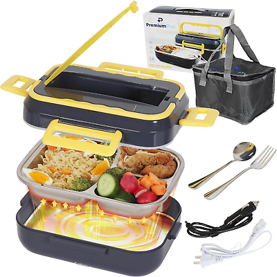 #ad Electric Lunch Box Food Heater Portable Food Warmer with Carrying Bag Camping $30.38
