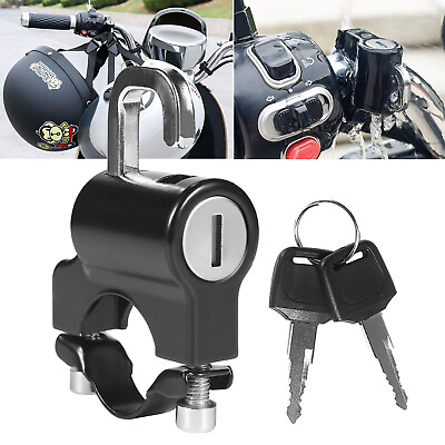 Universal Helmet Security Lock for Motorbike Scooter Street Bike with 2 Key V9B8 $6.99
