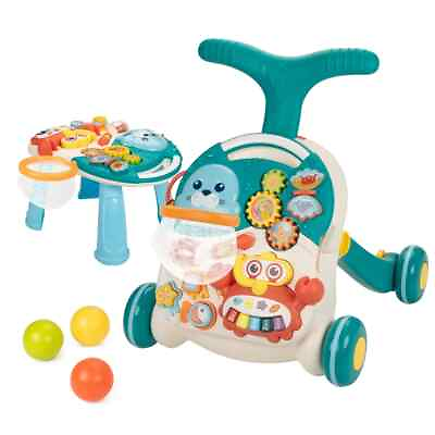 #ad #ad 2 in 1 Baby Learning Walker for Infant 6 18 Months Boys Girls w Activity Center $19.99