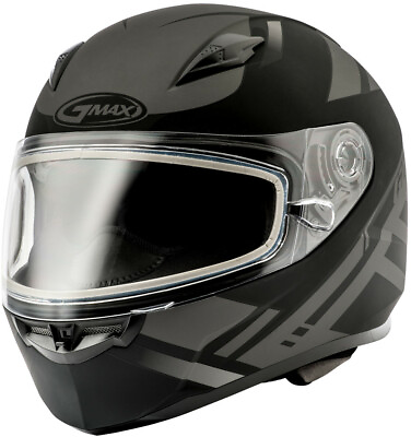 #ad GMAX FF 49 Full Face Berg Snow Helmet SZ Large Matte Black Silver $89.95