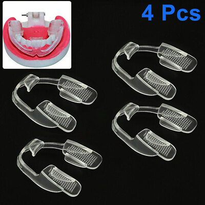 4 Pcs Pro Dental Mouth Guard For Nighttime Teeth Grinding Bruxism USA $9.79