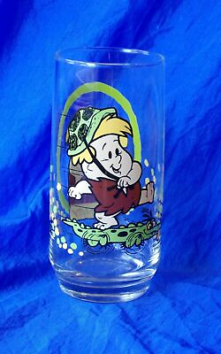 #ad #ad The Flintstone Kids BARNEY 12oz Beverage Glass Pizza Hut Promo Vintage 1986 $9.98