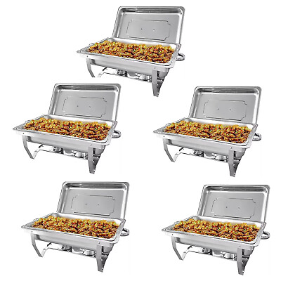 #ad 2 5 7 9 10 Pack Chafing Dish Buffet Set 8QT Food Warmer for Parties Buffets $59.99