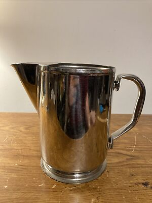 #ad Vintage Restaurant Style Adcraft 2qt Pitcher Stainless steel made in Japan $15.00