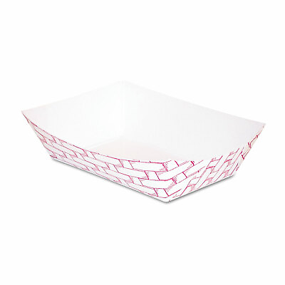 Boardwalk Paper Food Baskets 1 4 lb Capacity Red White 1000 Carton 30LAG025 $43.14