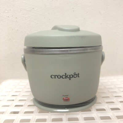 #ad Crockpot Electric Lunch Box Portable Food Warmer 20 Ounce Moonshine Green $26.69