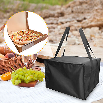 #ad Pizza Warmer Bag Food Delivery Oxford Bag Leakproof Insulated Bag 20x20x14in $46.52