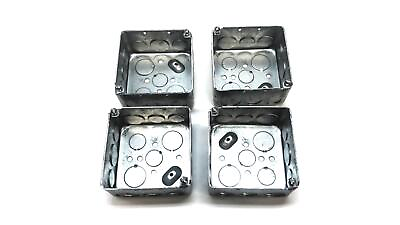 #ad Eaton Crouse Hinds 4quot; Square Electric Box Enclosure TP434 Lot of 4 NOS $36.95