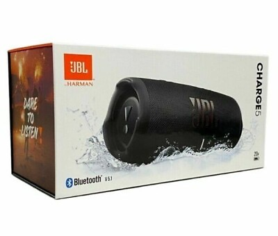 JBL Charge 5 Waterproof Portable Speaker with Built in Powerbank Black $119.99