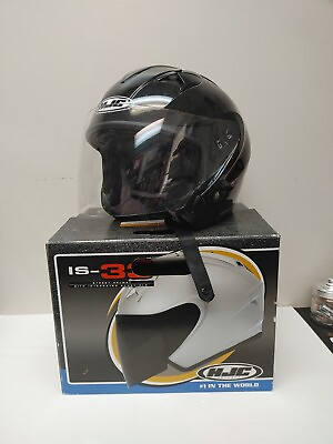 #ad HJC IS 33 Helmet Large Black $55.00