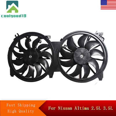 Radiator Cooling Fan Electric For Nissan Altima 2.5L 3.5L 2007 2016 $61.99