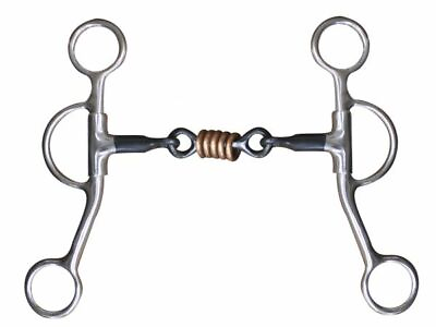 #ad #ad Western Saddle Horse Stainless Steel 5quot; Snaffle Sweet Iron dogbone mouth w rings $22.32