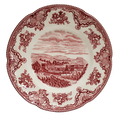#ad #ad Johnson Bros 8quot; Salad Plate Old Britain Castles Chatsworth in 1792 Red England $9.85