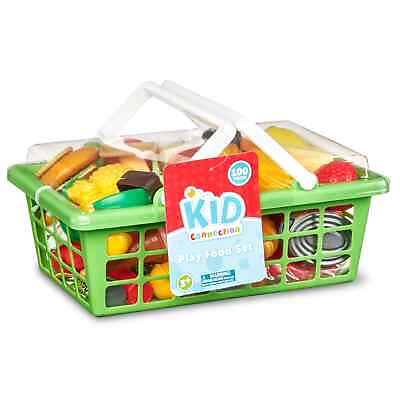 100 Pieces Pretend Play Food Set Kids Plastic Fast Food Playset Gift For Kids $12.99